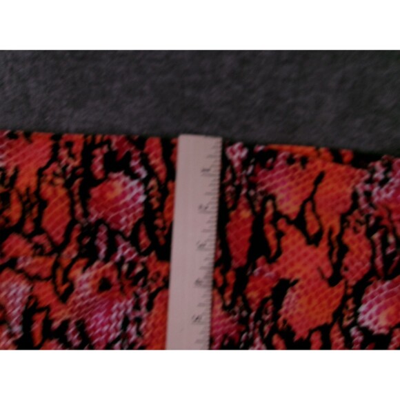 Dots Skirt Women Large Orange Pink Mini Bodycon Stretch Animal Print  Tube Waist - Picture 3 of 9